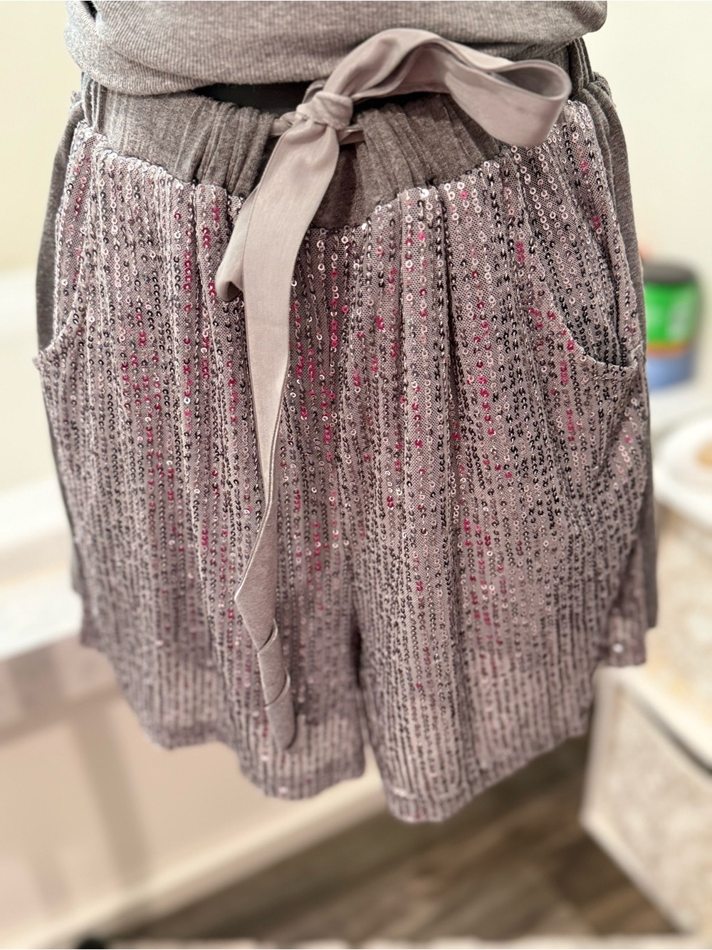 Time After Time Sequin Shorts – Size Medium
